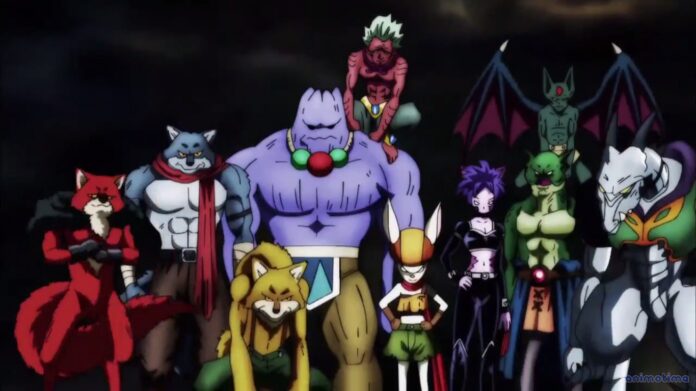 Dragon Ball Super all 8 Universes in the Tournament of Power