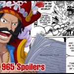 One Piece Chapter 965 Spoilers, Release Date Thread One Piece Chapter 965
