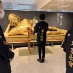 In Japan A Golden Mikey Statue Is Being Worshipped!
